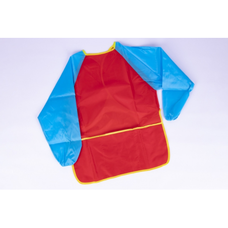 Apli Tablier/Manteau pour Peinture - Taille M - Poche à Outils - Fermeture Velcro au Dos - Idéal pour les Enfants de 3 à 5 Ans