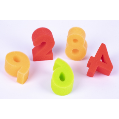 Apli Sponge Stamps Numéros 123 - Développe l'orientation spatiale - Stimule les compétences manuelles - Favorise la créativité