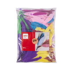 Apli Pack de 500 Plumes Indiennes - Format MAXI - Idéal pour les écoles et ateliers d'enfants - Stimule l'imagination et la