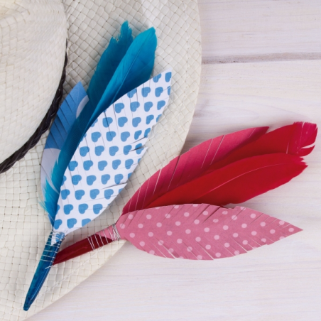 Apli Pack de 500 Plumes Indiennes - Format MAXI - Idéal pour les écoles et ateliers d'enfants - Stimule l'imagination et la