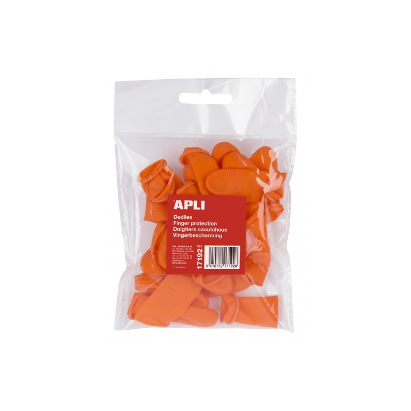 Apli Doigts en Caoutchouc Taille M - Sachet de 20 unités - Idéal pour tourner les pages, compter les factures et ouvrir les