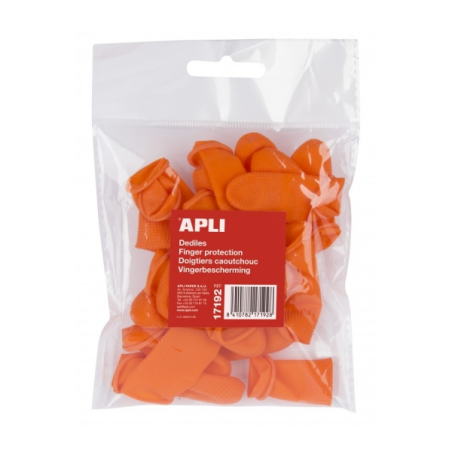 Apli Doigts en Caoutchouc Taille M - Sachet de 20 unités - Idéal pour tourner les pages, compter les factures et ouvrir les