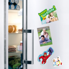 Apli Pack de 3 Feuilles de Papier Magnétique A4 - 650gr - Adapté aux Imprimantes Jet d'Encre - Facile à Utiliser - Idéal pour