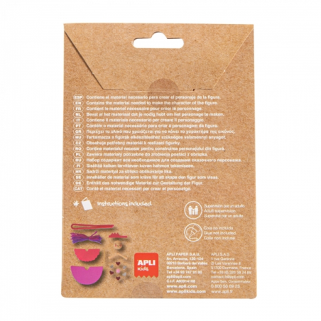 Apli Pink Princess Mini Craft Kit - Réduit le stress - Augmente l'estime de soi - Améliore la mémoire - Développe la