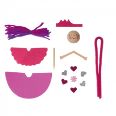 Apli Pink Princess Mini Craft Kit - Réduit le stress - Augmente l'estime de soi - Améliore la mémoire - Développe la