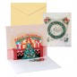 Carte de vœux de Noël 3D Cheminée Dohe avec enveloppe - Taille 15x17,5 cm - Imprimée en couleur