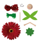 Kit d'artisanat Apli Mini Red Fairy - Comprend du matériel et des instructions - Avantages : réduit le stress, augmente