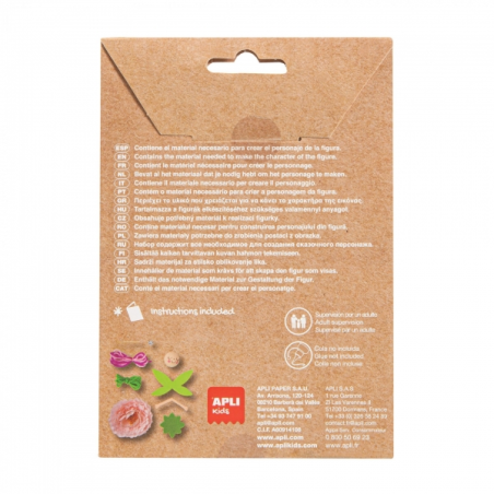 Apli Pink Fairy Mini Craft Kit - Réduit le stress - Augmente l'estime de soi - Améliore la mémoire - Développe la coordination