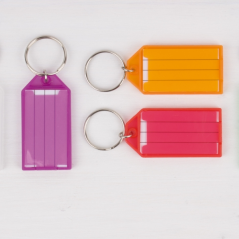 Apli Pack de 6 Porte-clés Premium avec Étiquette - Ouverture Facile - Idéal pour les Bureaux, les Entrepôts et la Maison