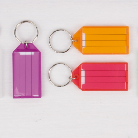 Apli Pack de 6 Porte-clés Premium avec Étiquette - Ouverture Facile - Idéal pour les Bureaux, les Entrepôts et la Maison