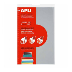 Apli Pack de 3 Housses PVC Transparentes - Rabat Auto-ajustable - Application Facile - Ecologique