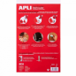 Apli Pack de 3 Housses PVC Transparentes - Rabat Auto-ajustable - Application Facile - Ecologique