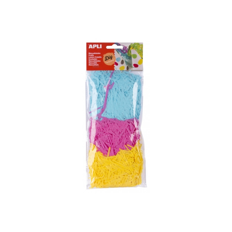 Apli Bandes de Papier de Soie - Idéales pour l'Artisanat - Piñatas - Chapeaux - Costumes - Couleur Jaune