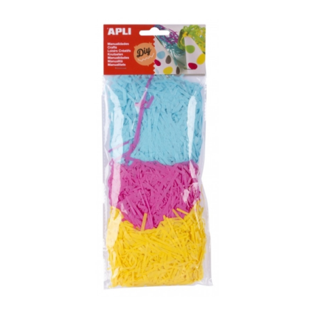 Apli Bandes de Papier de Soie - Idéales pour l'Artisanat - Piñatas - Chapeaux - Costumes - Couleur Jaune