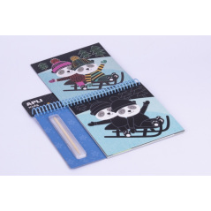 Apli Winter Scratch Sheet Pad - Jeu didactique - Favorise la créativité - Renforce la confiance - Améliore les compétences