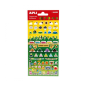 Apli Sachet de Stickers Camping - Finition Mat - Adhésif Permanent - Idéal pour le Scrapbooking et la Décoration - Favorise la