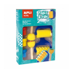 Pack de peinture Apli pour enfants – Comprend 3 détrempes et accessoires – Encourage la créativité et la collaboration