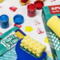 Pack de peinture Apli pour enfants – Comprend 3 détrempes et accessoires – Encourage la créativité et la collaboration