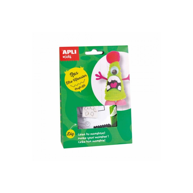 Apli Mini Craft Kit pour créer un monstre - Réduire le stress - Augmenter l'estime de soi - Améliorer la mémoire - Développer