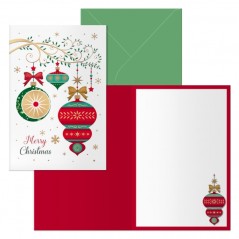 ✅ Dohe Cascabel Pack de 6 Cartes de Voeux de Noël avec Enveloppe - Format Fermé 11,5x17cm, Ouvert 23x17cm - Pa en stock
