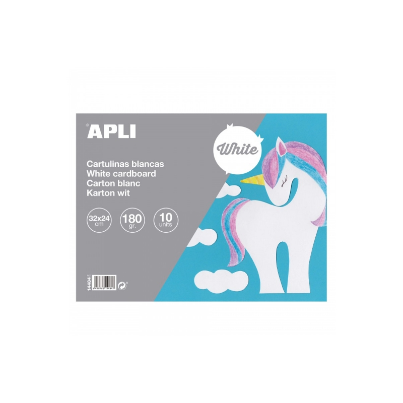 Bloc Carton Apli - 170gr - 10 Feuilles - Idéal pour Travaux Manuels, Lettrage, Scrapbooking, Origami - Sans Acide - Usage
