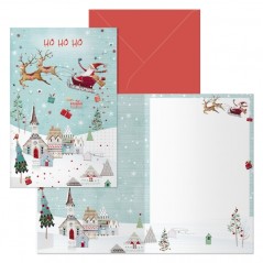 ✅ Dohe Laponia Pack de 6 Cartes de Voeux de Noël avec Enveloppe - Format Fermé 11,5x17cm, Ouvert 23x17cm - Pap en stock