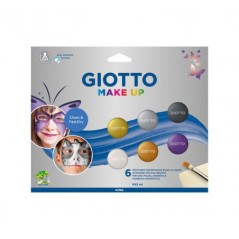 ✅ Giotto Make Up Metallic Pack de 6 maquillages pour le visage - Se lave à l'eau - Testé dermatologiquement - en stock