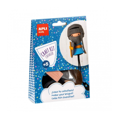 Apli Mini Knight Craft Kit - Réduit le stress - Augmente l'estime de soi - Améliore la mémoire - Développe la coordination