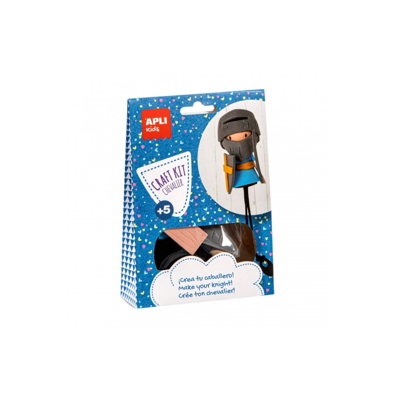 Apli Mini Knight Craft Kit - Réduit le stress - Augmente l'estime de soi - Améliore la mémoire - Développe la coordination