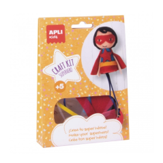 Apli Mini Superhero Craft Kit - Réduire le stress - Augmenter l'estime de soi - Améliorer la mémoire - Développer la