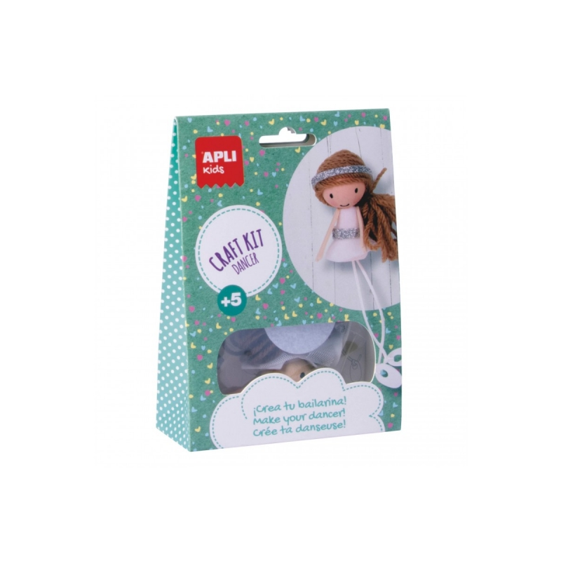 Apli Mini Ballerina Craft Kit - Réduit le stress - Augmente l'estime de soi - Améliore la mémoire - Développe la coordination