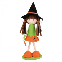 Apli Fofucha Pumpkin Craft Kit - Comprend des matériaux et des motifs - Instructions visuelles - Niveau moyen - Idéal pour les