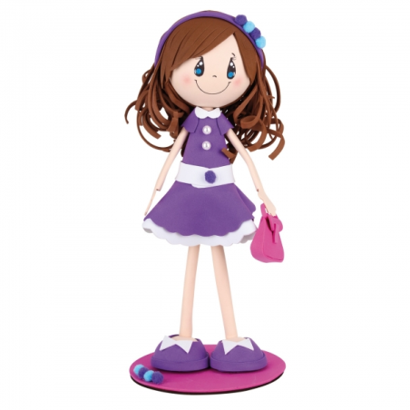 Apli Fofucha Alice Craft Kit - Tous les matériaux inclus - Patrons et instructions visuelles - Niveau moyen - Idéal pour les