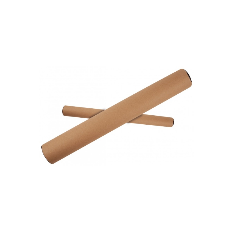 Tube en carton Apli pour documents - Comprend des bouchons en plastique - Idéal pour les plans, graphiques et affiches