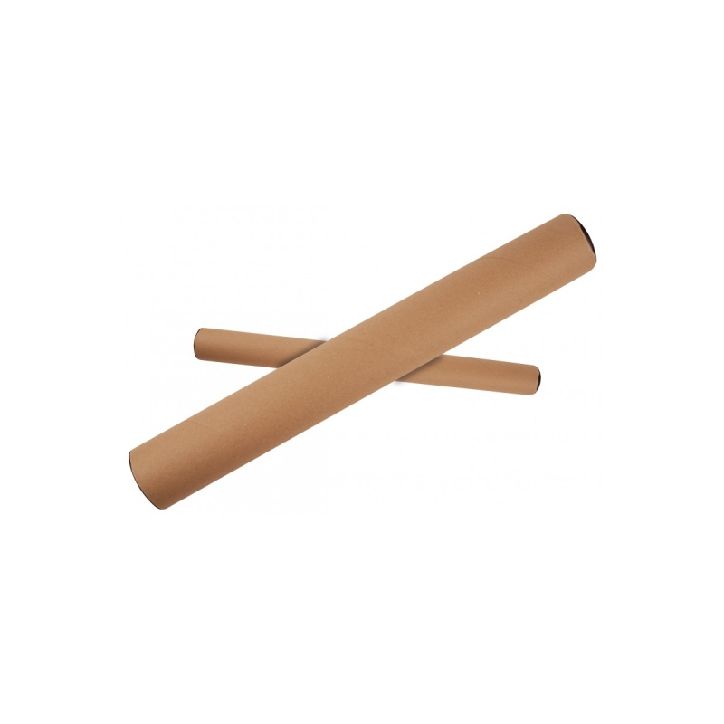 Tube en carton Apli pour documents - Comprend des bouchons en plastique - Convient au format A2/A1 - Idéal pour les plans