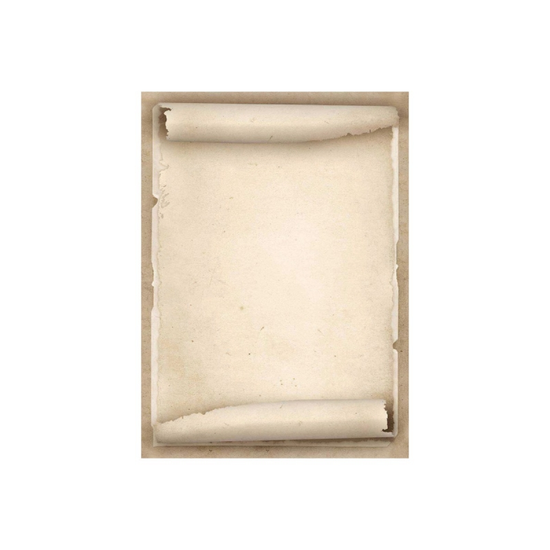 Apli Pack de 20 feuilles de papier thème parchemin antique - 90gr - Impression couleur - Idéal pour les invitations et les