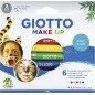 Giotto Make Up Classic Pack de 6 crayons cosmétiques - Se lave à l'eau - Testé dermatologiquement - Couleurs classiques