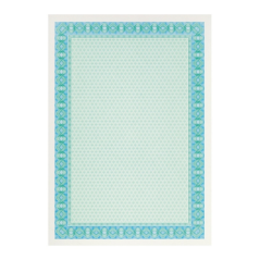 Apli Pack de 10 Feuilles de Papier Certificat - Dessin Hélicoïdal sur le Cadre - 115gr - Compatible Imprimantes Jet d'Encre