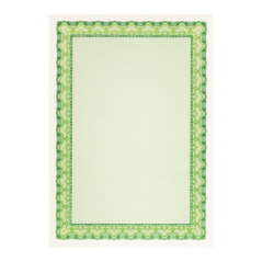 Apli Pack de 10 Feuilles de Papier Certificat - Design Coquille - 115gr - Idéal pour Certificats et Diplômes - Compatible