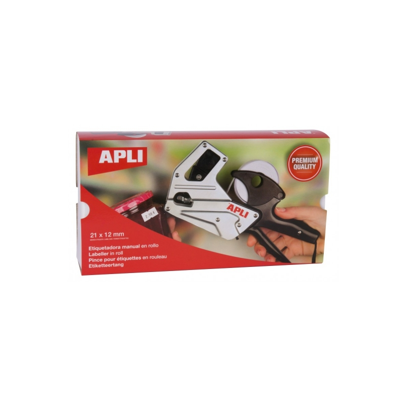 Etiqueteuse de prix Apli Premium - 1 ligne - 8 caractères - Utilisation facile - Changement rapide des chiffres - Installation