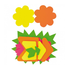 Apli Pack de 50 Affiches Fluorescentes Assorties - Grammage élevé - Grande Résistance - Idéal pour Offres et Promotions