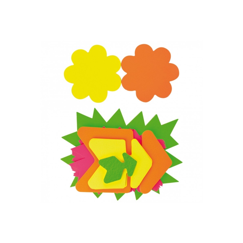 Apli Pack de 50 Affiches Fluorescentes Assorties - Grammage élevé - Grande Résistance - Idéal pour Offres et Promotions