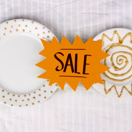 Apli Pack de 50 Affiches Flash - Poids élevé et Grande Résistance - Idéal pour Offres et Promotions - Couleurs Assorties