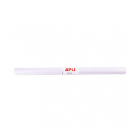 Apli Rouleau Polypropylène Transparent - Adhésif Repositionnable - Système Easy Peel - Grille de Précision - Haute Résistance