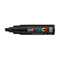 LOT de 6 Posca PC-8K Marqueur peinture - Pointe biseautée en acrylique 8 mm - Encre à base d'eau - Résistant à la lumière - Non