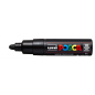 LOT de 6 Posca PC-7M Marqueur peinture - Pointe ogive 4,5-5,5 mm - Encre à base d'eau - Résistant à la lumière - Couleur noire