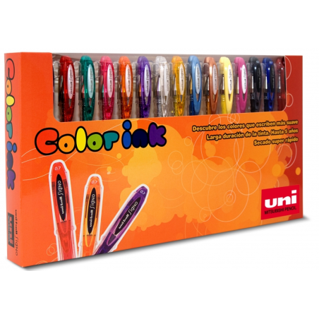 étui stylos gel couleurs Uniball