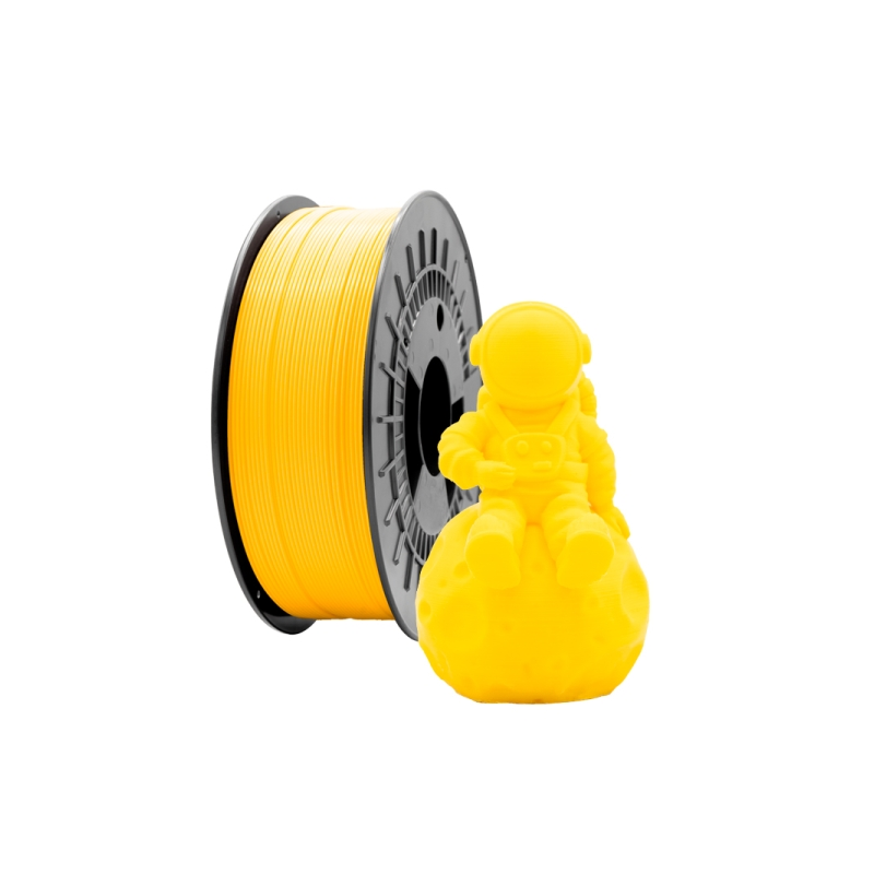Filament 3D PLA MAT - Diamètre 1,75 mm - Bobine 1kg - Couleur Jaune