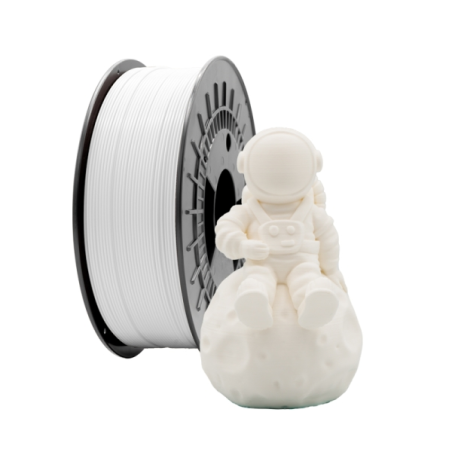 Filament 3D PLA mat - Diamètre 1,75 mm - Bobine 1 kg - Blanc
