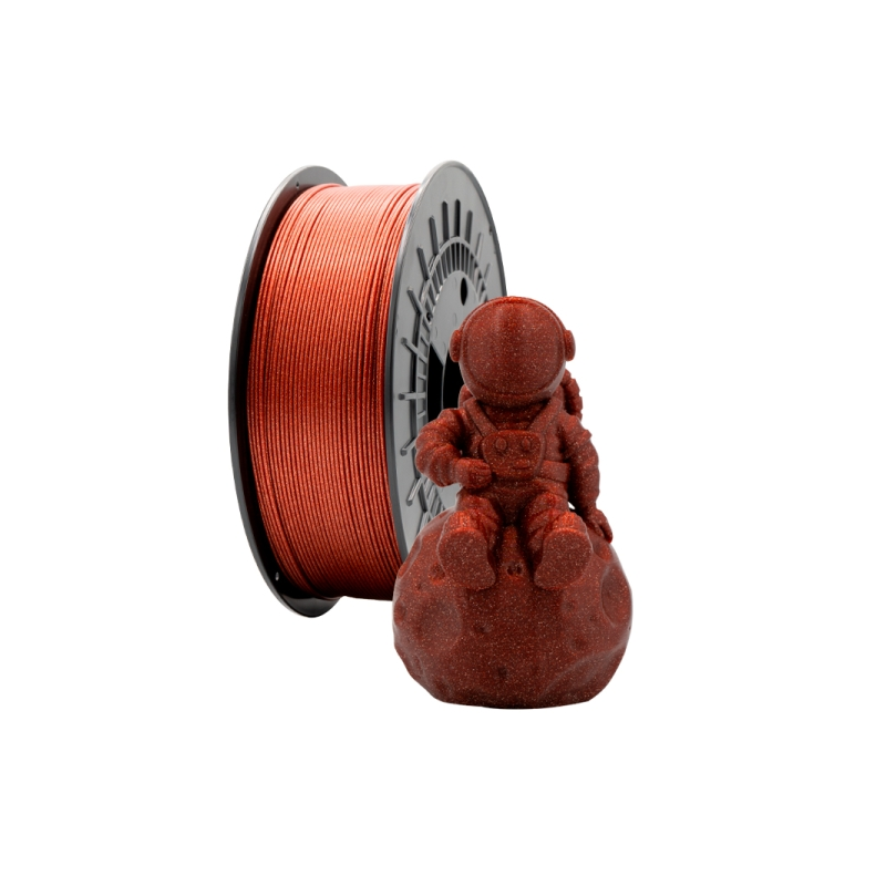 Filament 3D PLA GLITTER - Diamètre 1,75 mm - Bobine 1kg - Couleur Rouge